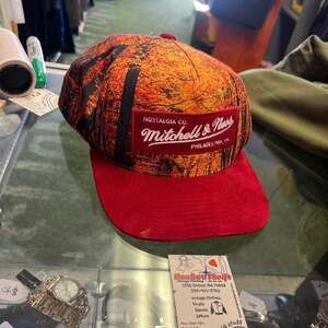 Vintage Mitchell & Ness Chicago Bulls Snapback Hat Autumn Trees Illinois Fall